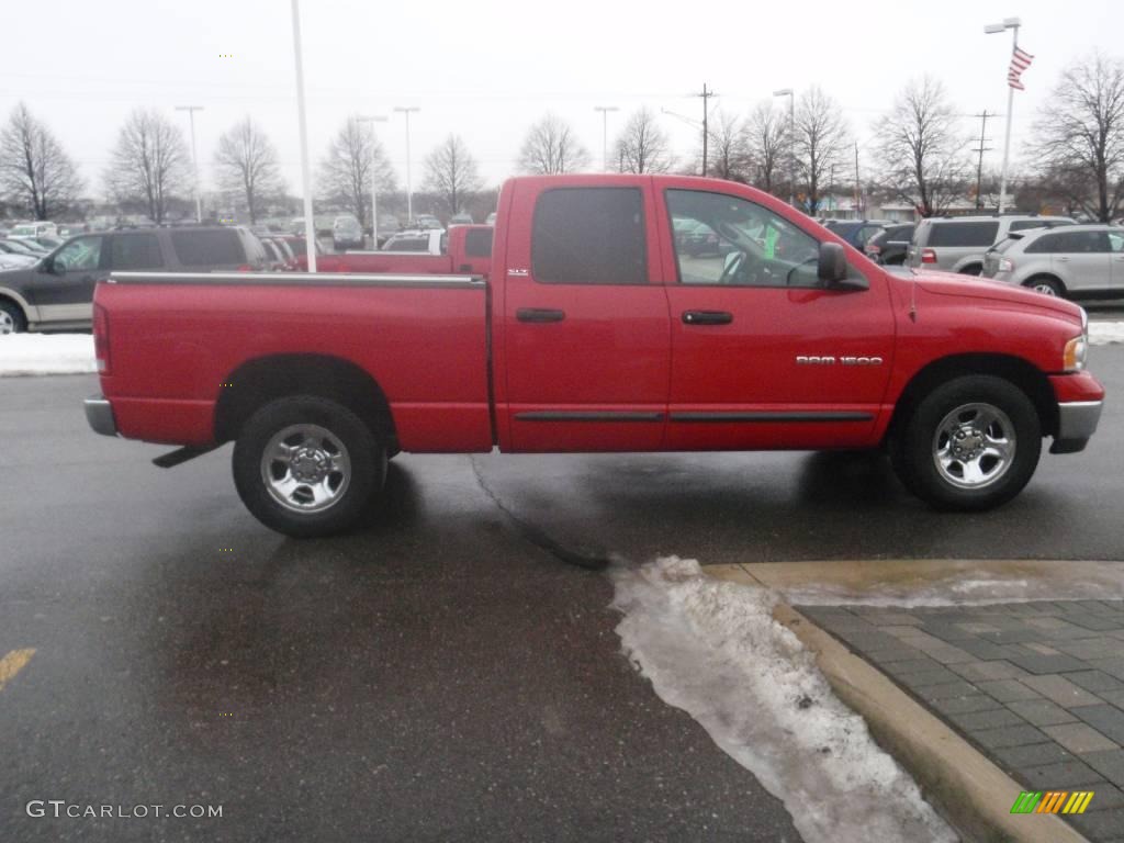 2002 Ram 1500 ST Quad Cab - Flame Red / Taupe photo #6