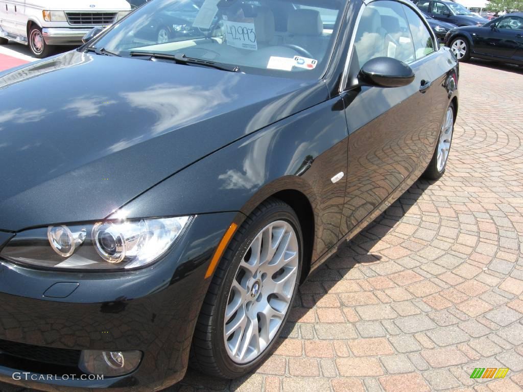 2008 3 Series 328i Convertible - Black Sapphire Metallic / Beige photo #4