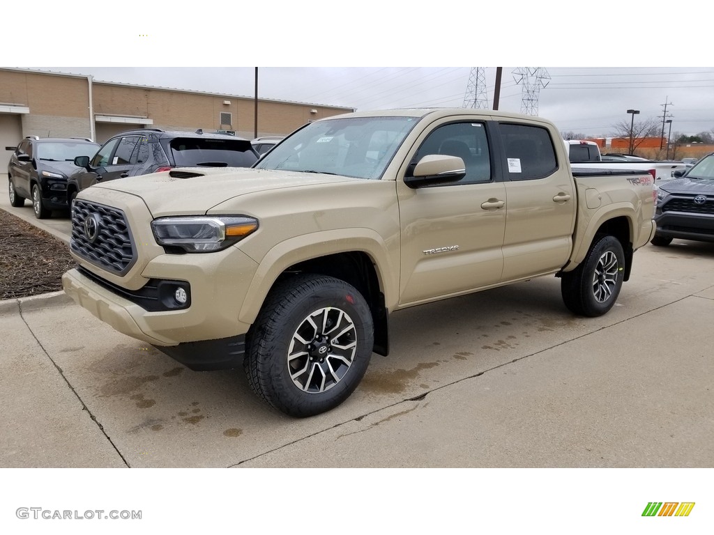 2020 Tacoma TRD Sport Double Cab 4x4 - Quicksand / Black photo #1