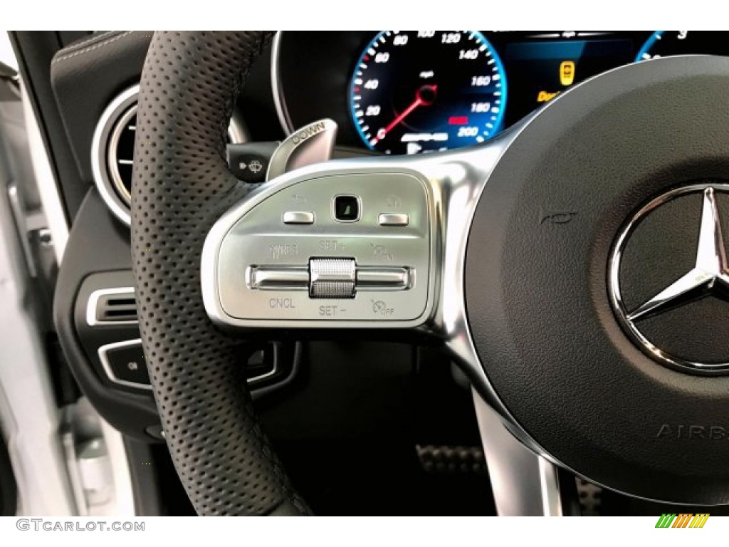 2020 Mercedes-Benz C AMG 63 Sedan Black Steering Wheel Photo #137773307