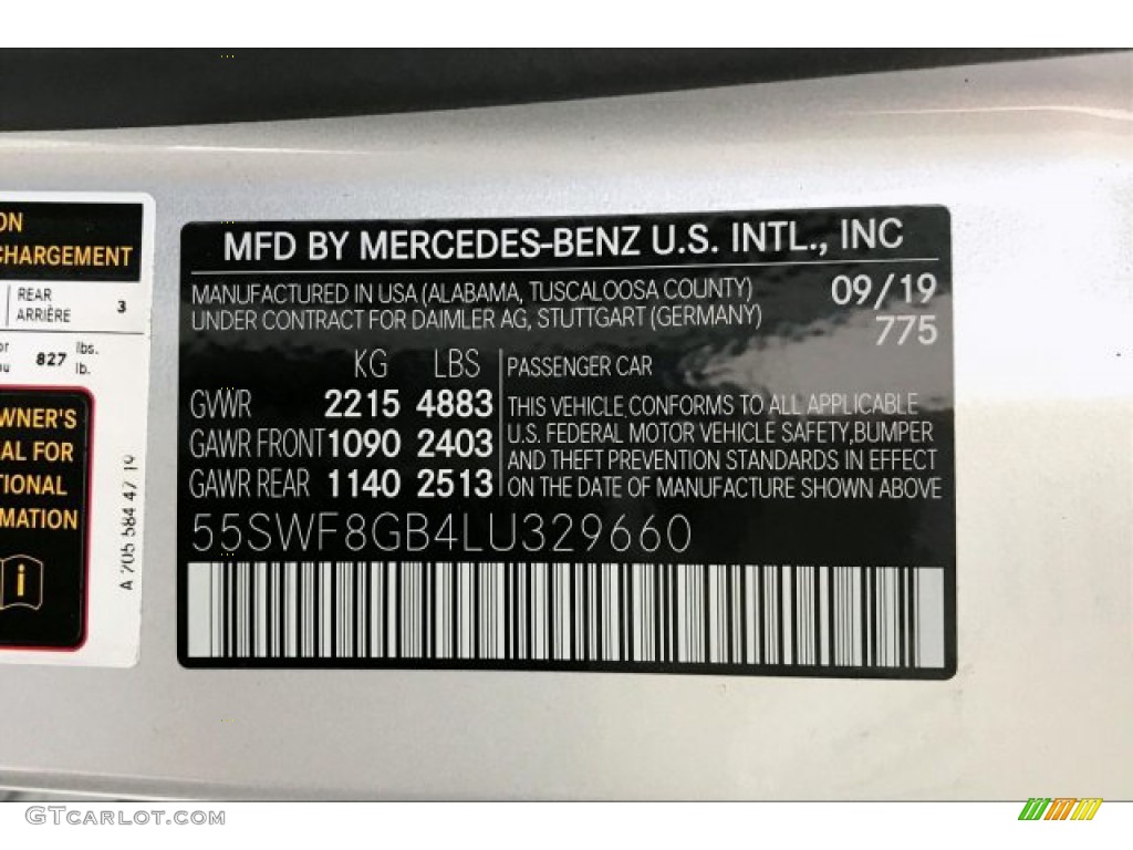 2020 C Color Code 775 for Iridium Silver Metallic Photo #137773415