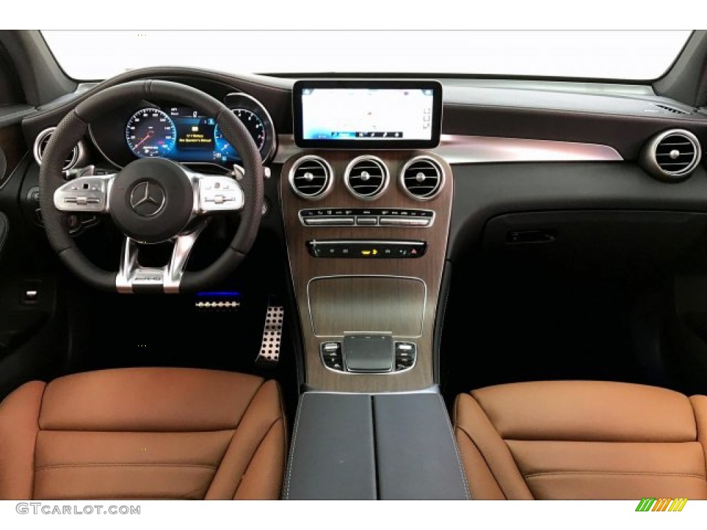2020 Mercedes-Benz GLC AMG 43 4Matic AMG Saddle Brown/Black Dashboard Photo #137774561