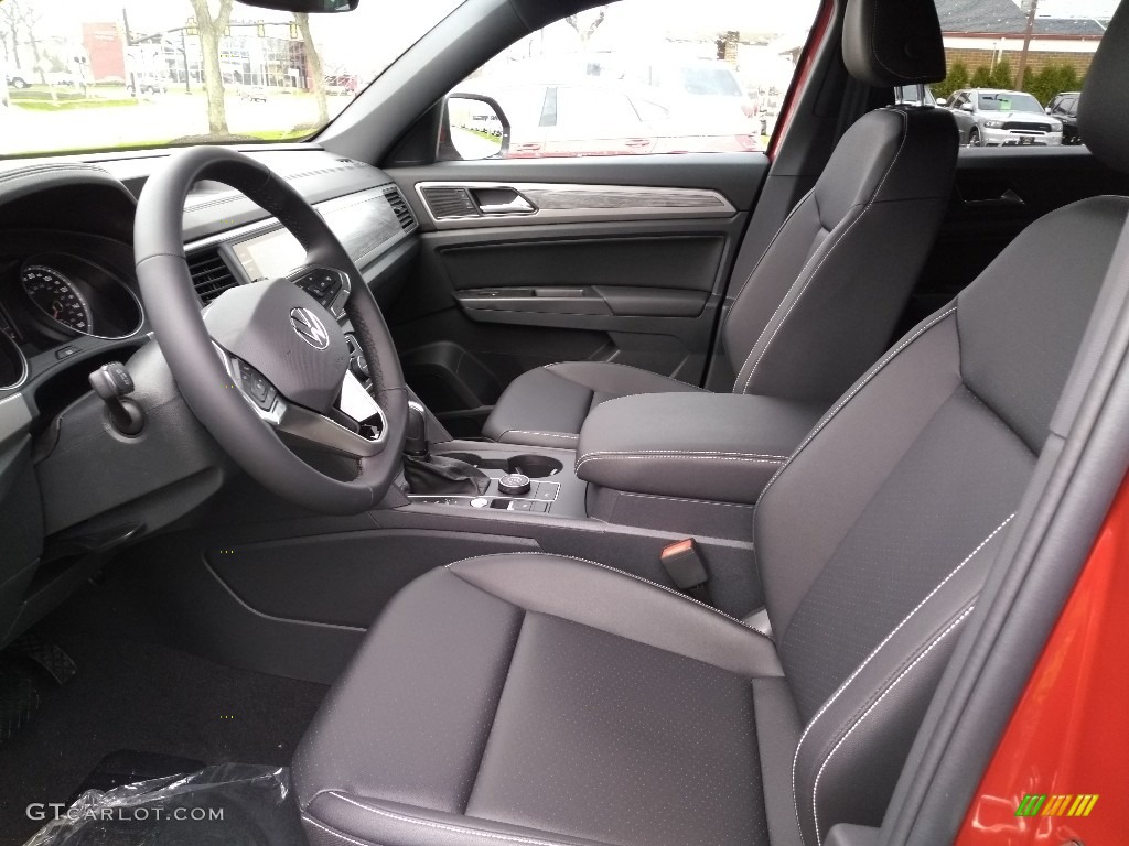 Titan Black Interior 2020 Volkswagen Atlas Cross Sport SE Technology 4Motion Photo #137780220