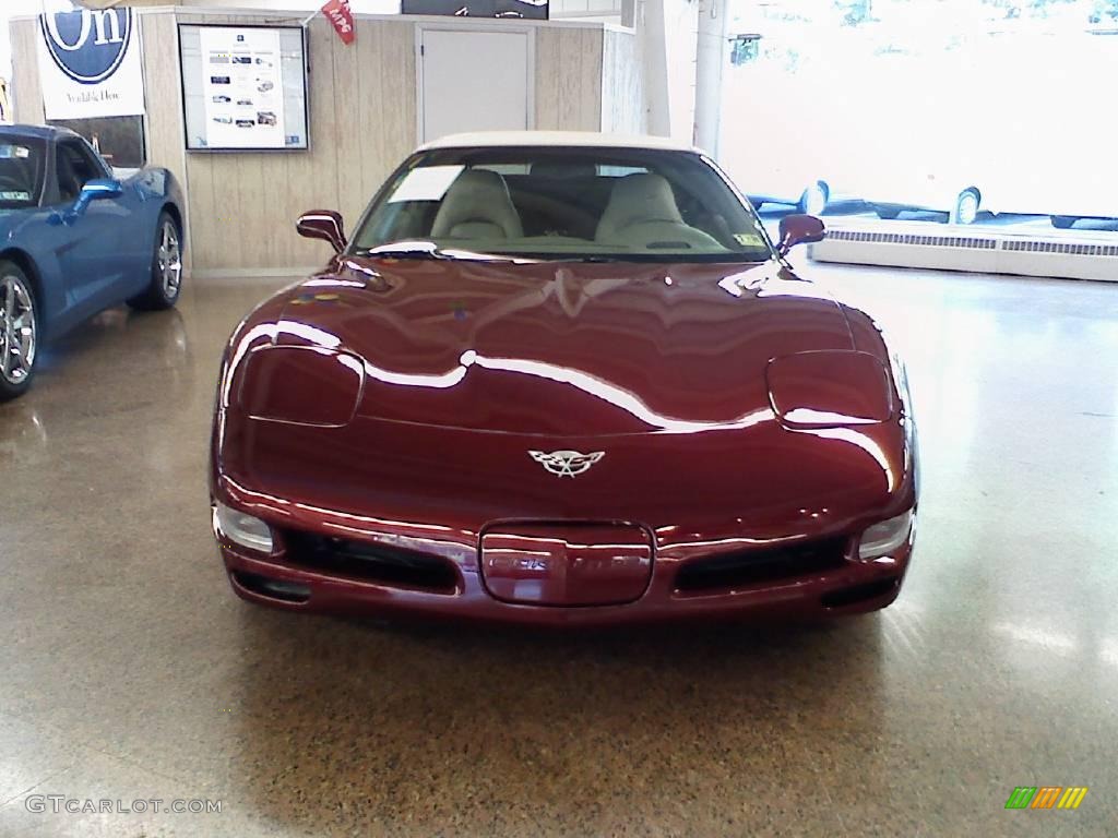 2003 Corvette Convertible - 50th Anniversary Red / Shale photo #2