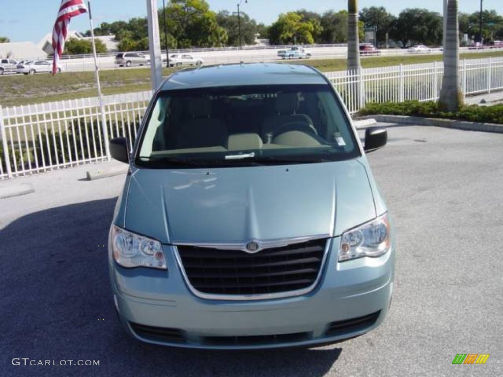 2008 Town & Country LX - Clearwater Blue Pearlcoat / Medium Pebble Beige/Cream photo #8