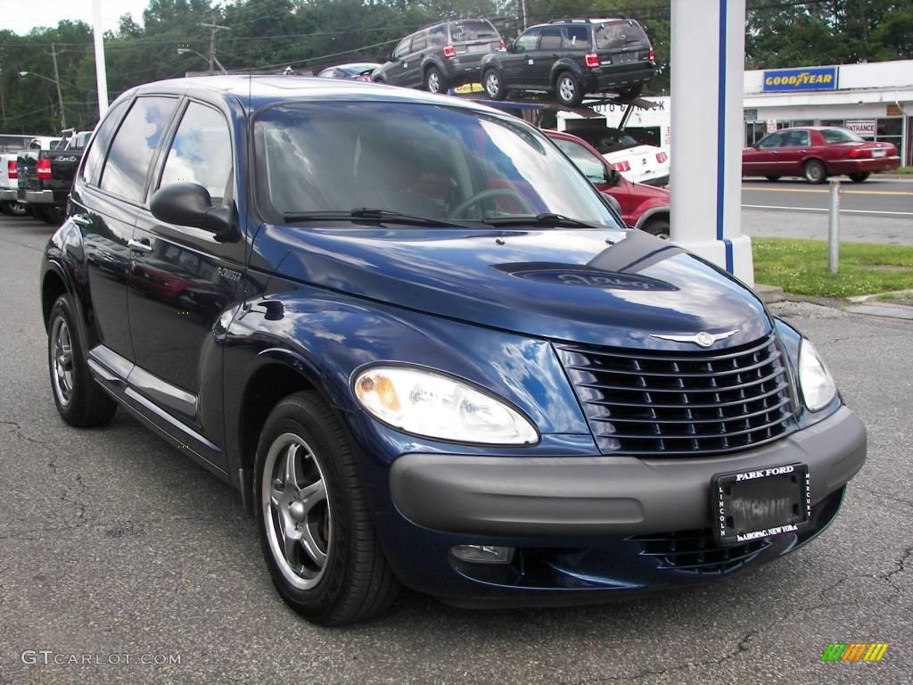 2001 PT Cruiser  - Patriot Blue Pearl / Taupe/Pearl Beige photo #2