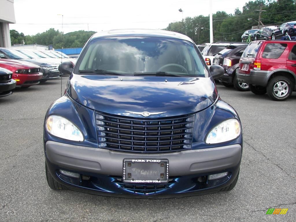 2001 PT Cruiser  - Patriot Blue Pearl / Taupe/Pearl Beige photo #16