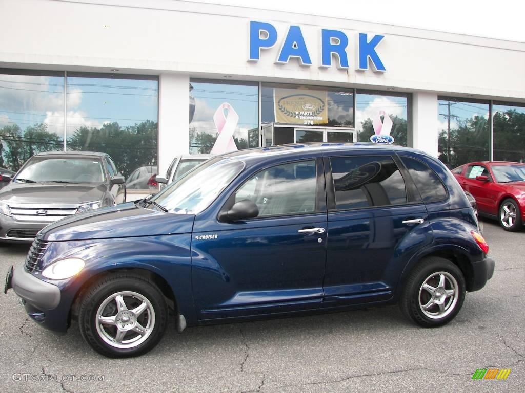 2001 PT Cruiser  - Patriot Blue Pearl / Taupe/Pearl Beige photo #18