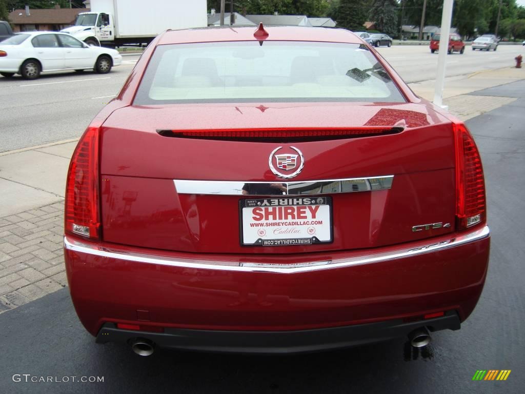 2009 CTS 4 AWD Sedan - Crystal Red / Cashmere/Cocoa photo #5