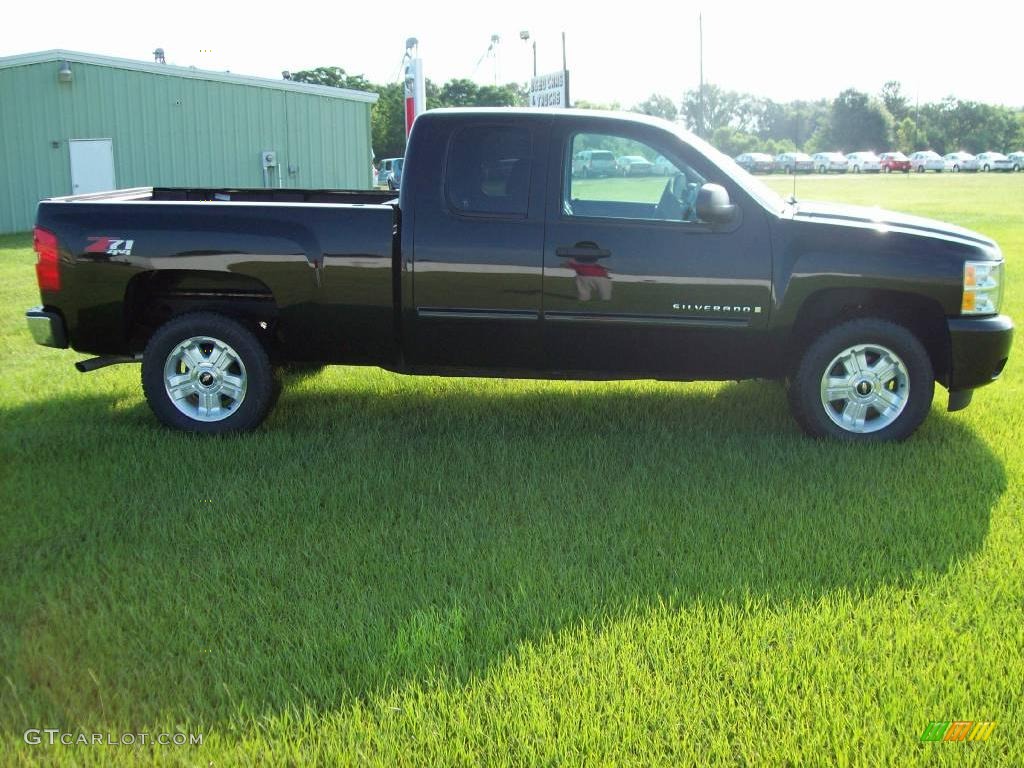 2009 Silverado 1500 LT Extended Cab 4x4 - Black / Ebony photo #2