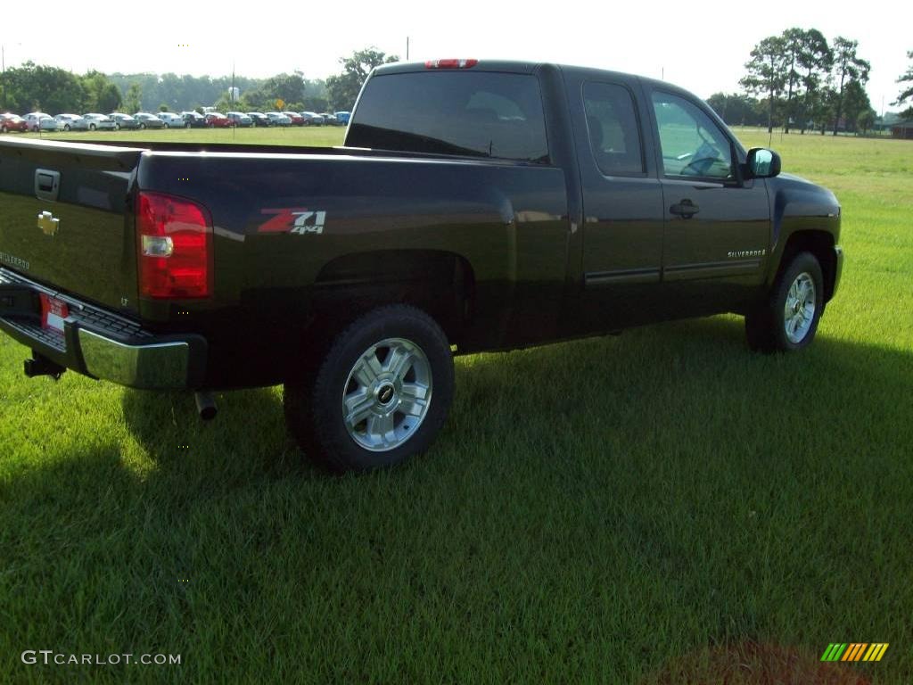 2009 Silverado 1500 LT Extended Cab 4x4 - Black / Ebony photo #3