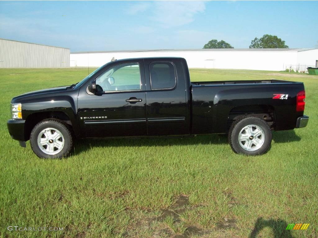 2009 Silverado 1500 LT Extended Cab 4x4 - Black / Ebony photo #7