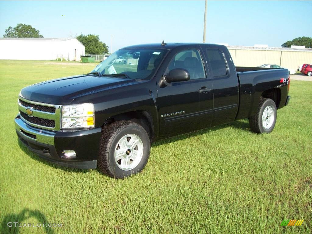 2009 Silverado 1500 LT Extended Cab 4x4 - Black / Ebony photo #8