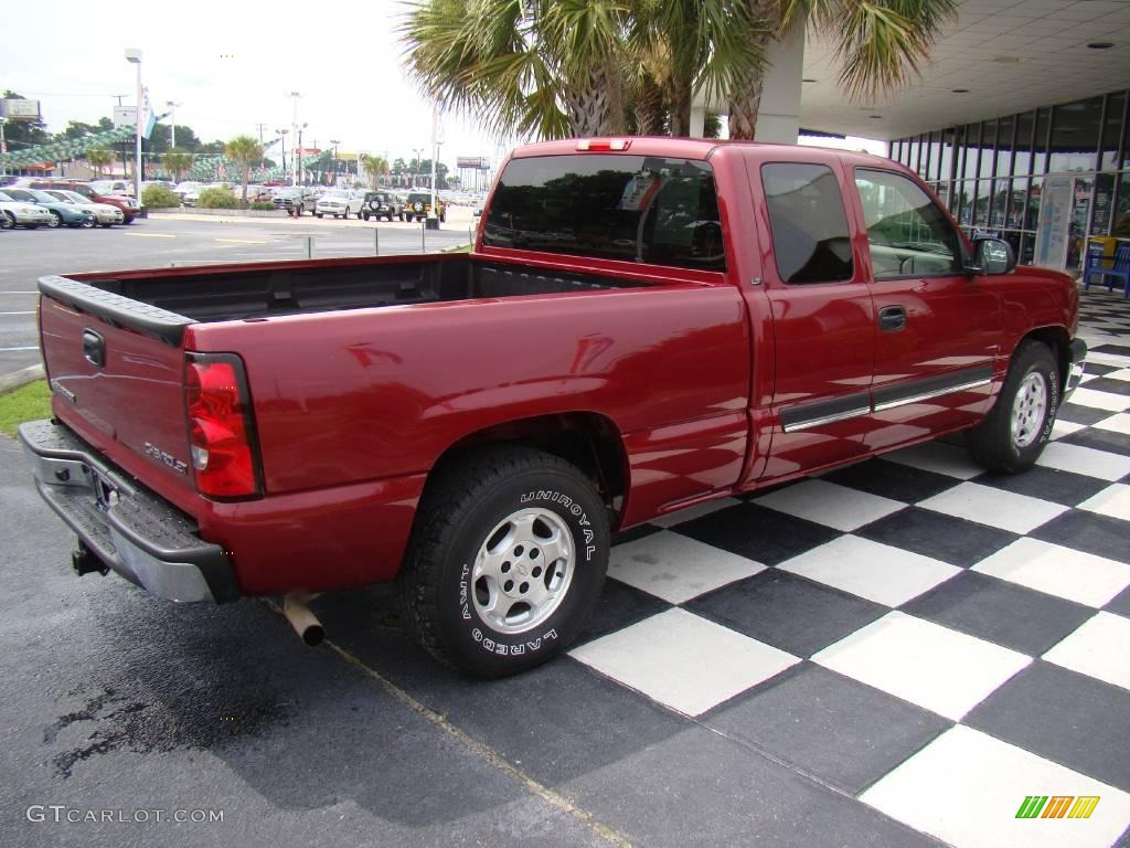 2004 Silverado 1500 LT Extended Cab - Sport Red Metallic / Tan photo #8
