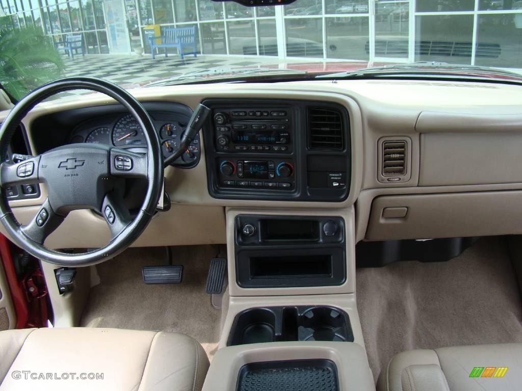 2004 Silverado 1500 LT Extended Cab - Sport Red Metallic / Tan photo #15