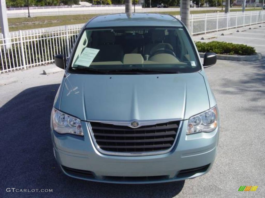 2008 Town & Country LX - Clearwater Blue Pearlcoat / Medium Slate Gray/Light Shale photo #8