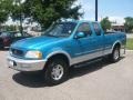 1997 Teal Metallic Ford F150 XLT Extended Cab 4x4  photo #3