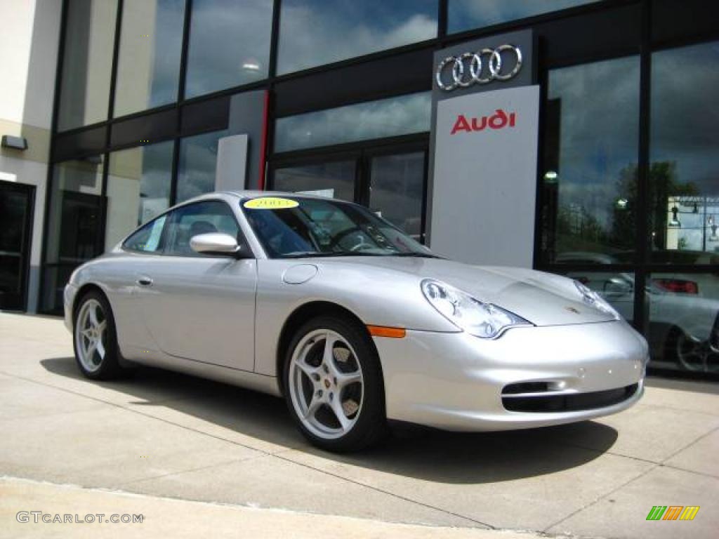 2003 911 Carrera Coupe - Arctic Silver Metallic / Graphite Grey photo #1