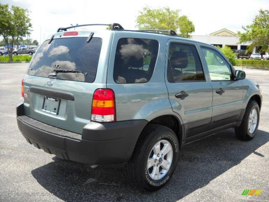 2005 Escape XLT V6 - Titanium Green Metallic / Medium/Dark Pebble Beige photo #4