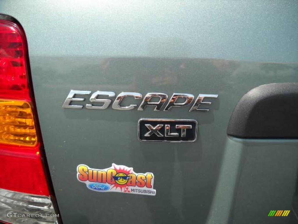 2005 Escape XLT V6 - Titanium Green Metallic / Medium/Dark Pebble Beige photo #14