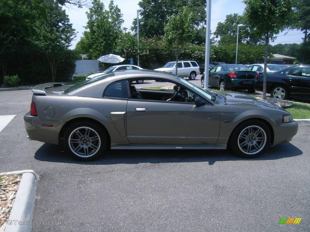 2002 Mustang GT Coupe - Mineral Grey Metallic / Dark Charcoal photo #7