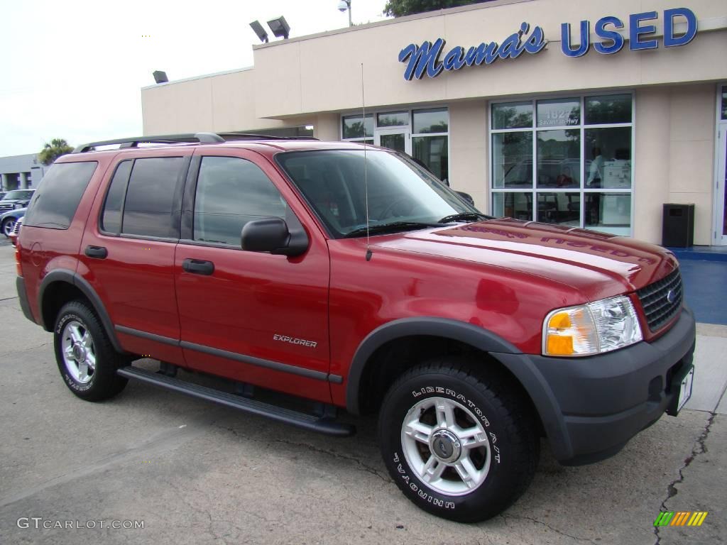 2004 Explorer XLS 4x4 - Redfire Metallic / Graphite photo #2