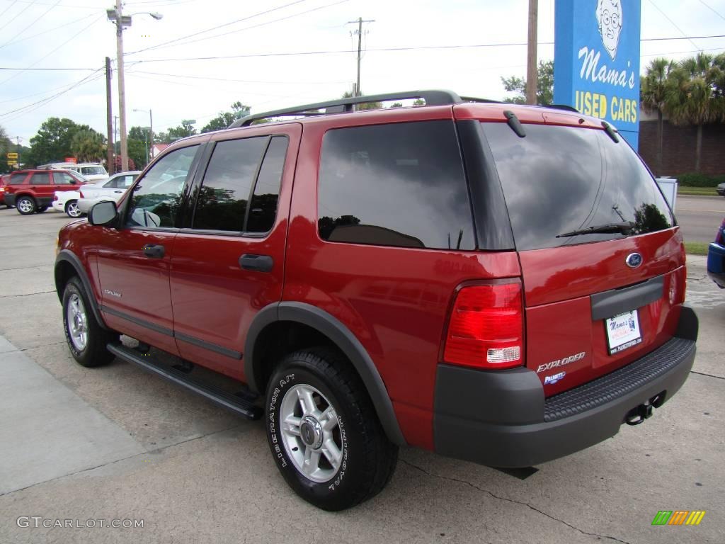 2004 Explorer XLS 4x4 - Redfire Metallic / Graphite photo #6