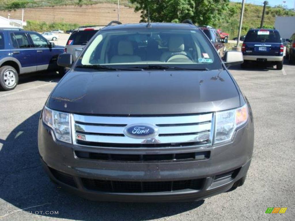 2007 Edge SE AWD - Carbon Metallic / Medium Light Stone photo #8