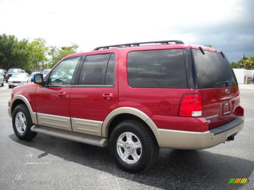 2006 Expedition Eddie Bauer - Redfire Metallic / Medium Parchment photo #3