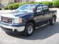 2007 Deep Blue Metallic GMC Sierra 1500 Crew Cab 4x4  photo #3