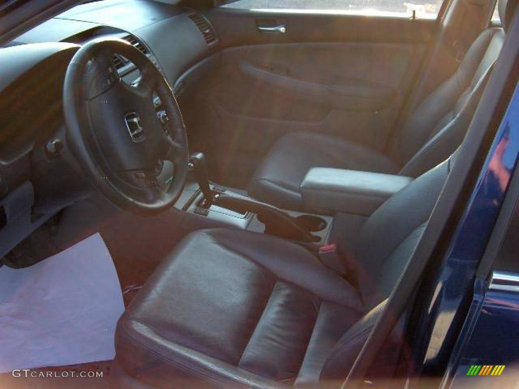 2003 Accord EX V6 Sedan - Eternal Blue Pearl / Gray photo #6