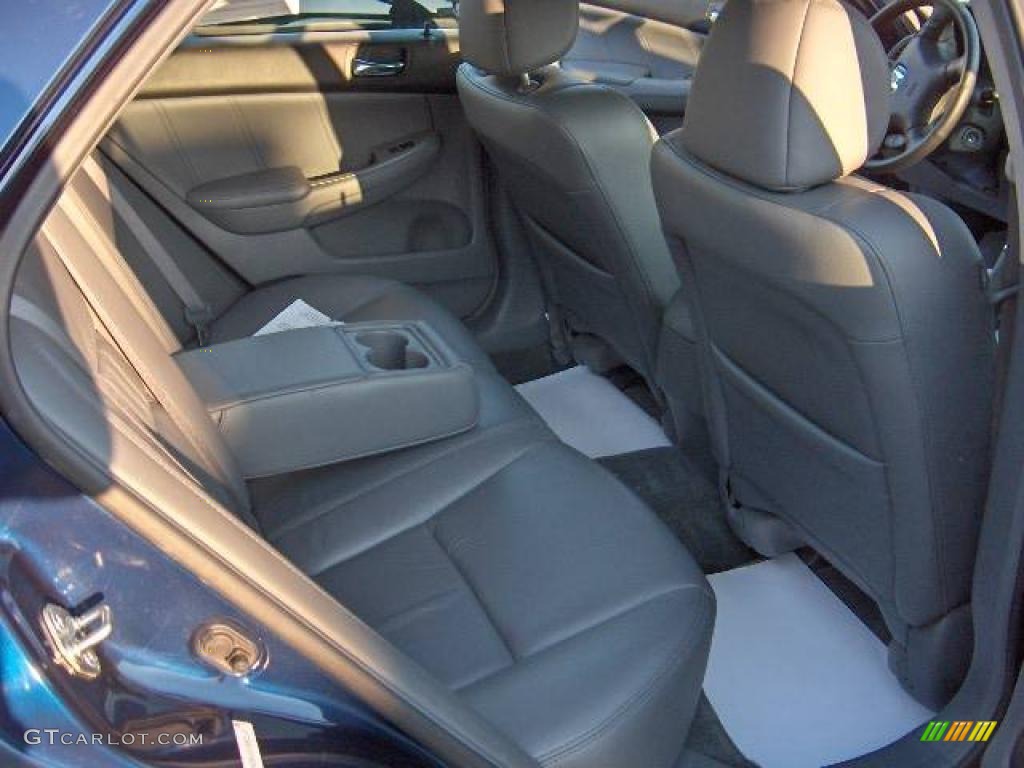 2003 Accord EX V6 Sedan - Eternal Blue Pearl / Gray photo #7