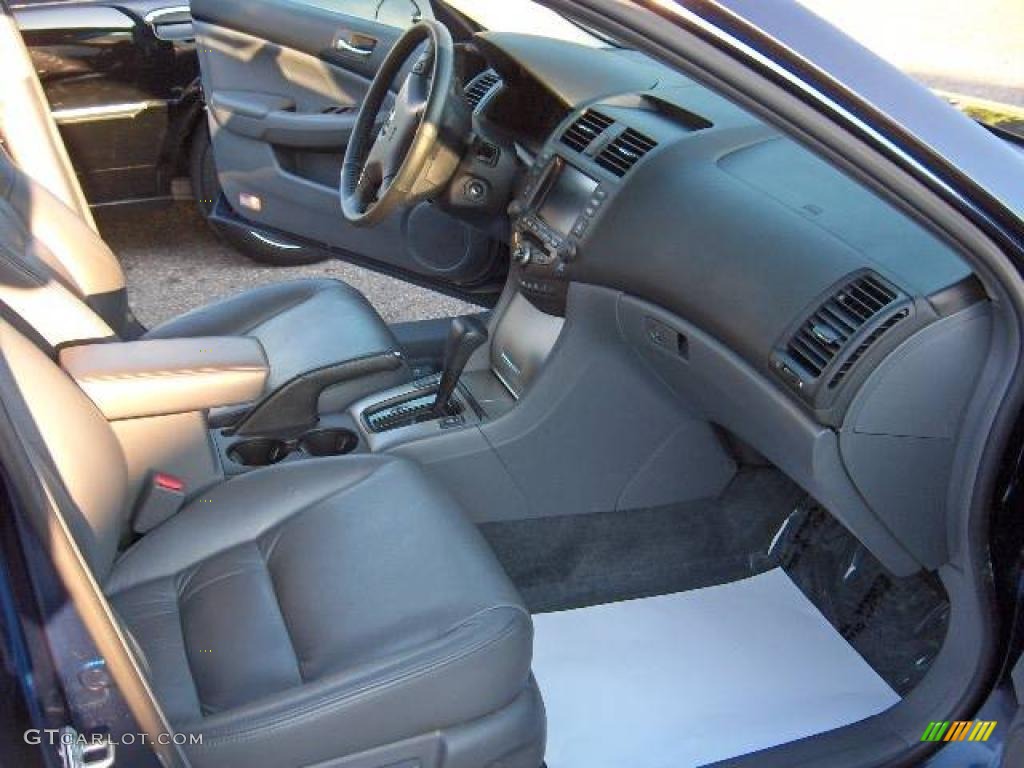 2003 Accord EX V6 Sedan - Eternal Blue Pearl / Gray photo #8