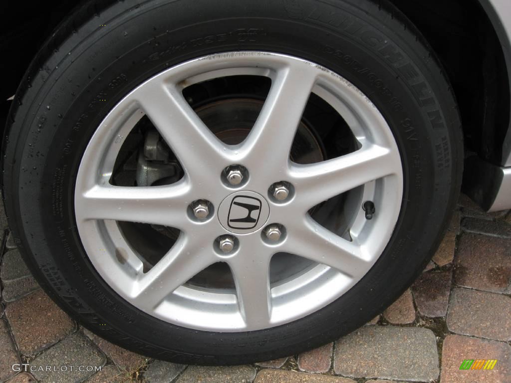 2004 Accord EX V6 Sedan - Satin Silver Metallic / Black photo #2