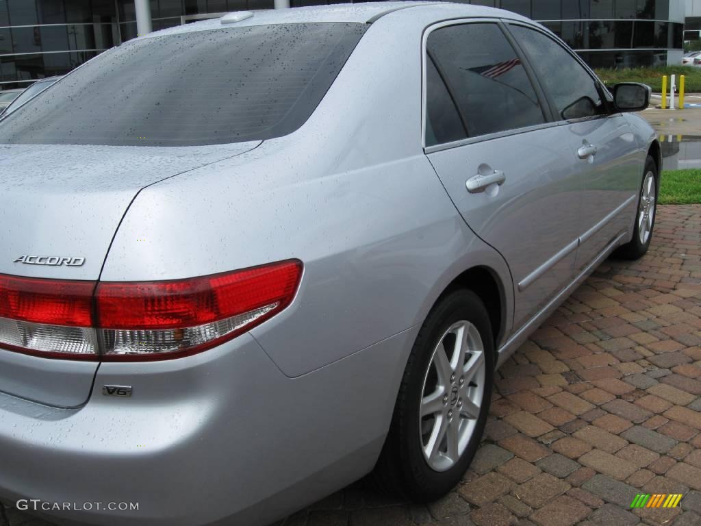 2004 Accord EX V6 Sedan - Satin Silver Metallic / Black photo #3