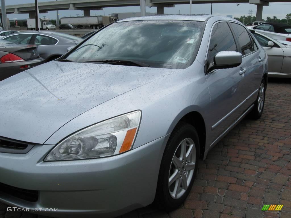 2004 Accord EX V6 Sedan - Satin Silver Metallic / Black photo #6
