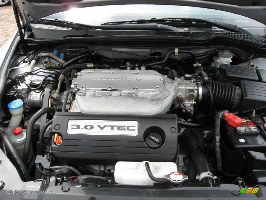 2004 Accord EX V6 Sedan - Satin Silver Metallic / Black photo #19