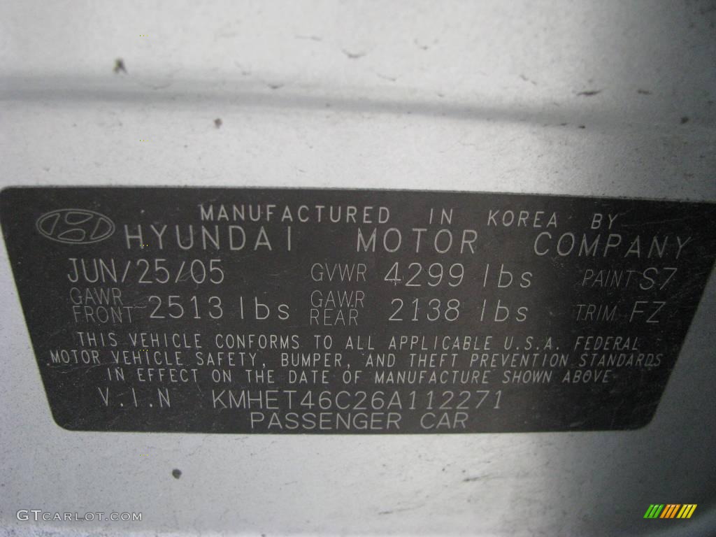 2006 Sonata GL - Bright Silver / Gray photo #19