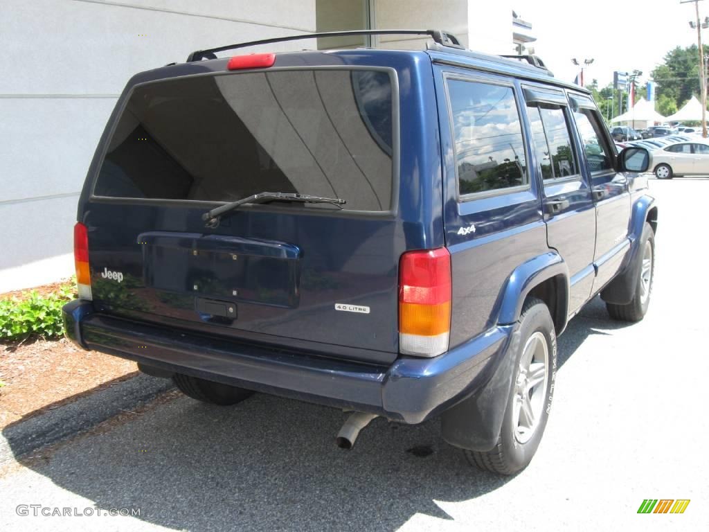 2000 Cherokee Classic 4x4 - Patriot Blue Pearl / Agate Black photo #3