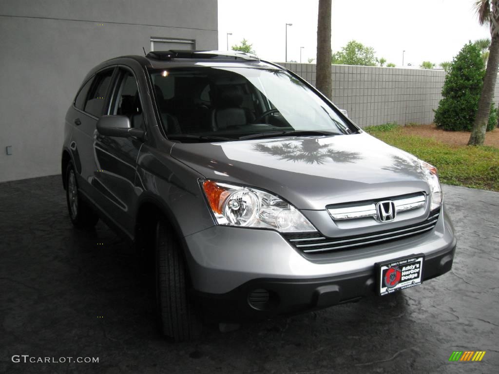 2007 CR-V EX-L 4WD - Whistler Silver Metallic / Black photo #4