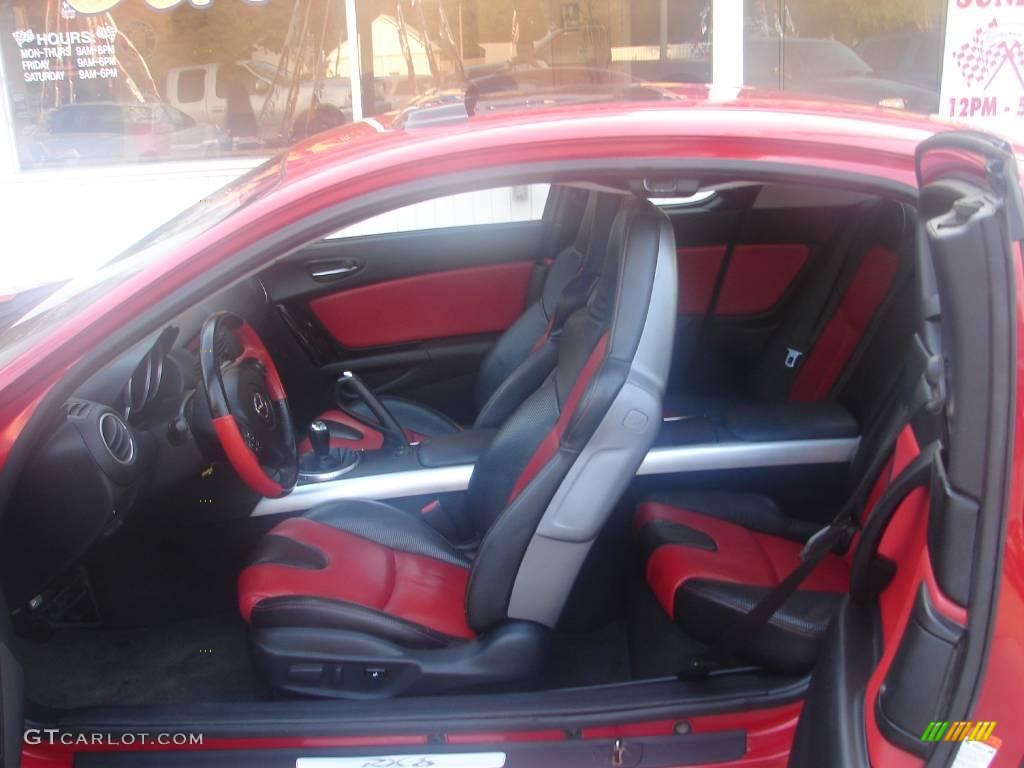2004 RX-8  - Velocity Red Mica / Black/Red photo #2