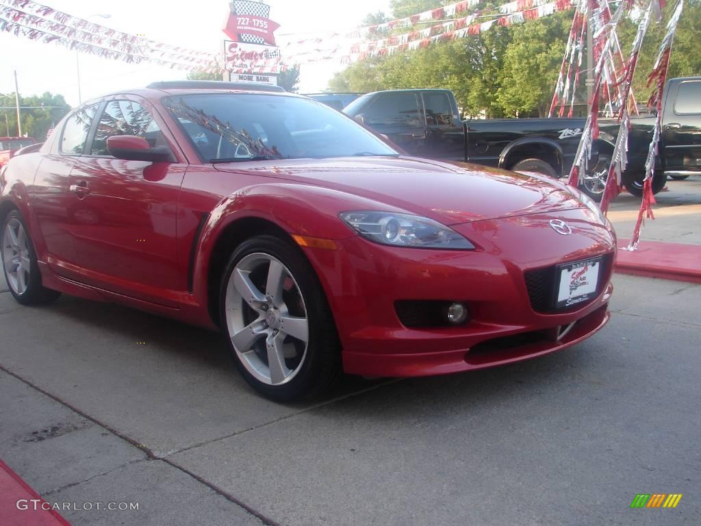 2004 RX-8  - Velocity Red Mica / Black/Red photo #12