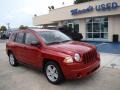 2008 Inferno Red Crystal Pearl Jeep Compass Sport  photo #2