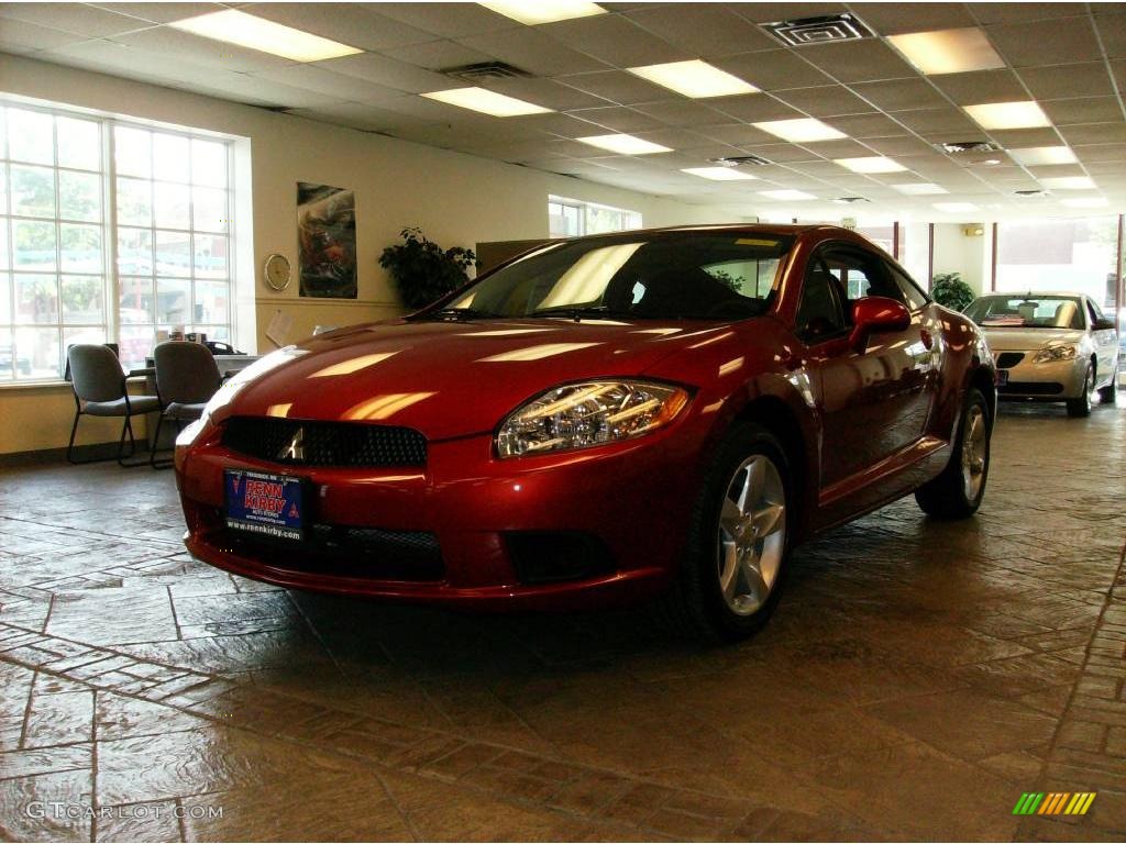 2009 Eclipse GS Coupe - Rave Red Pearl / Dark Charcoal photo #1