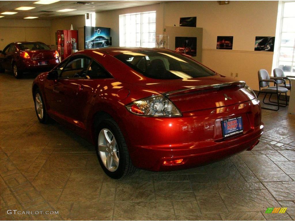 2009 Eclipse GS Coupe - Rave Red Pearl / Dark Charcoal photo #2