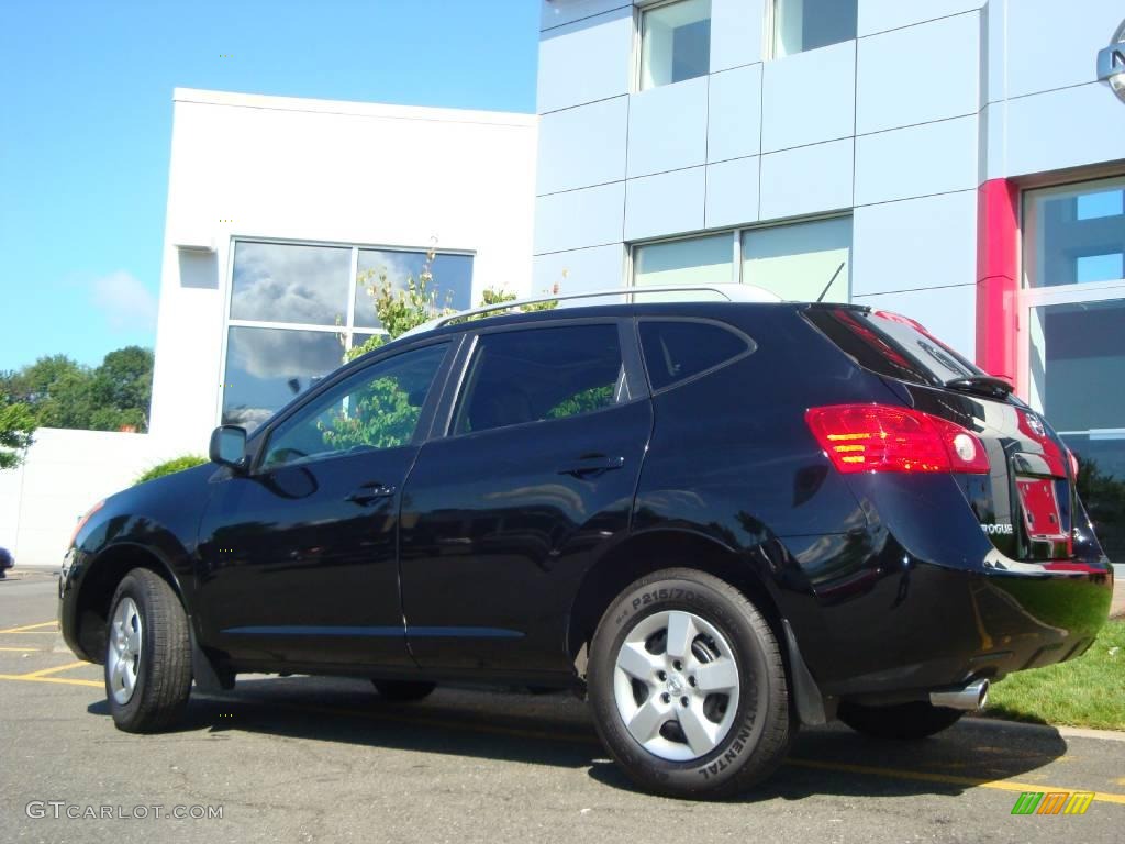 2008 Rogue SL AWD - Wicked Black / Black photo #6