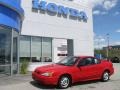 2000 Bright Red Pontiac Grand Am SE Coupe  photo #1