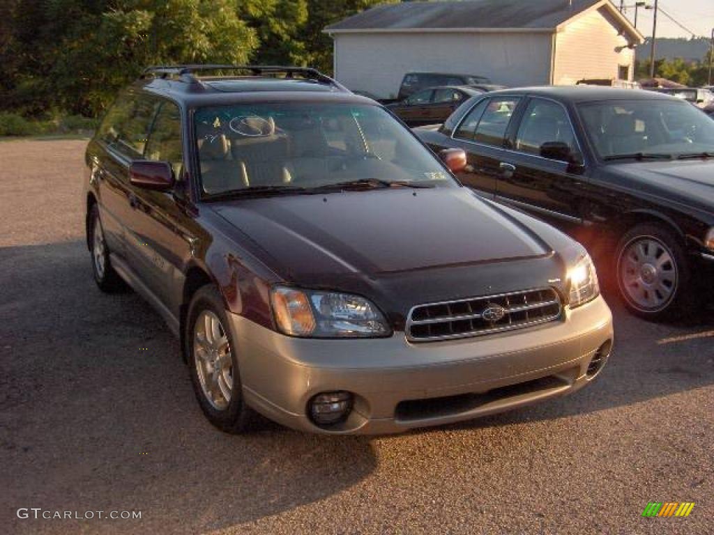 2000 Outback Limited Wagon - Winestone Pearl / Beige photo #1