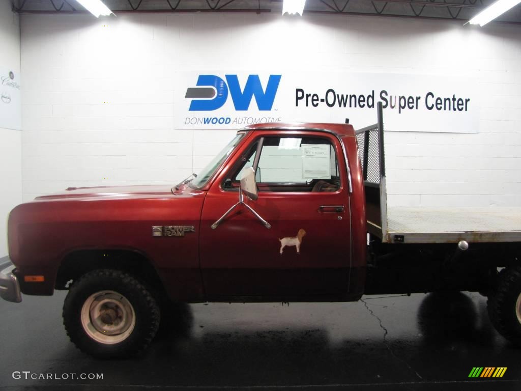 1986 Ram Truck W150 Power Ram Regular Cab 4x4 - Canyon Red Metallic / Dark Red photo #1