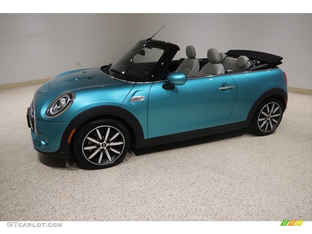 2019 Convertible Cooper S - Caribbean Aqua / Satellite Grey Lounge Leather photo #3